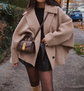 Violet | Chic Oversized Plus Size Coat with Wide Lapel