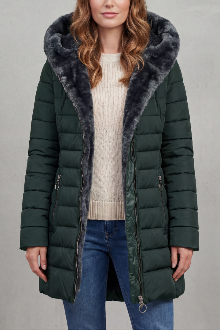 Willow | Elegant Fur Coats for Women - Hooded Padded Parka
