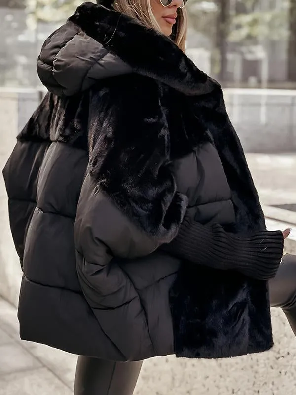 Willow | Sophisticated Hooded Fur Jacket with Teddy Lining