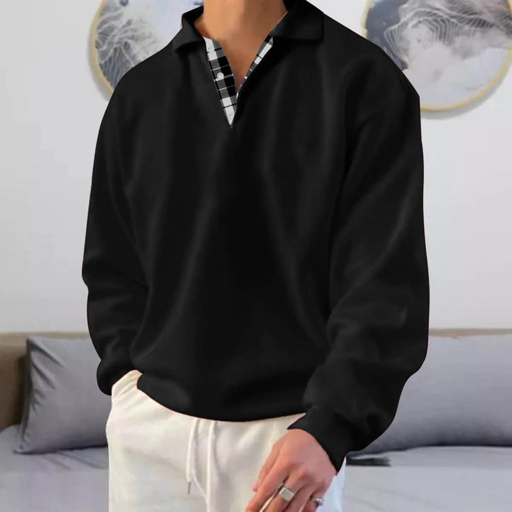 Zachary | Timeless Mens Knitted Jumper with Polo Collar