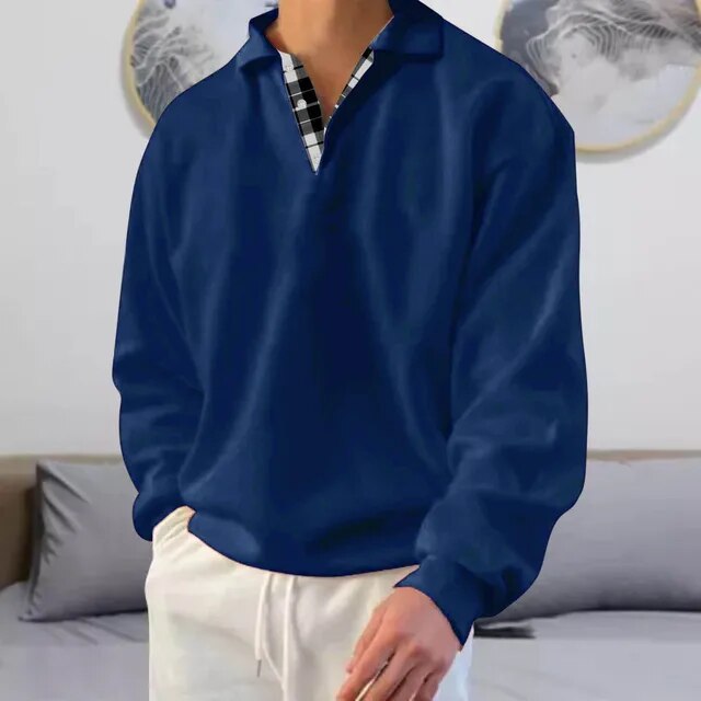 Zachary | Timeless Mens Knitted Jumper with Polo Collar