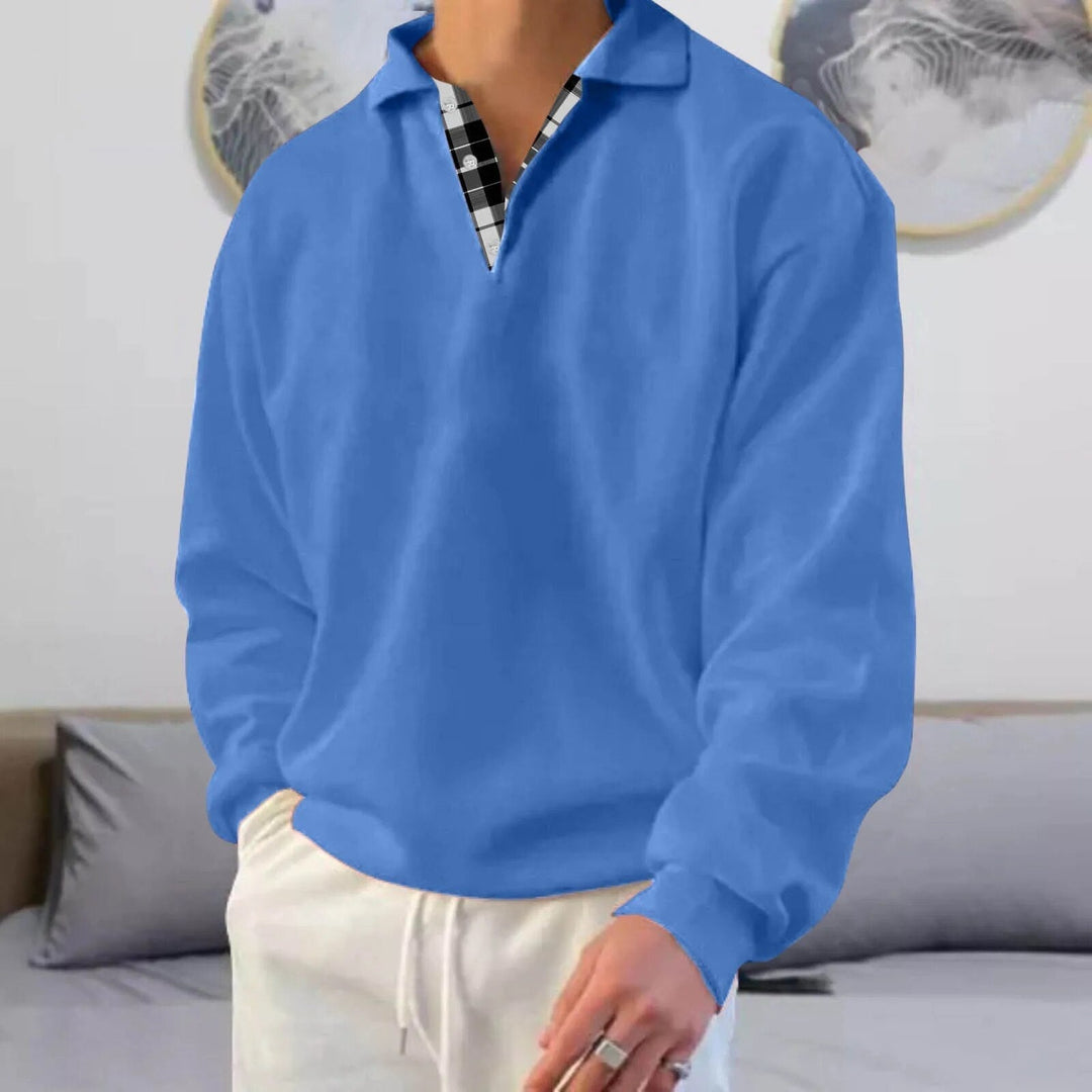 Zachary | Timeless Mens Knitted Jumper with Polo Collar